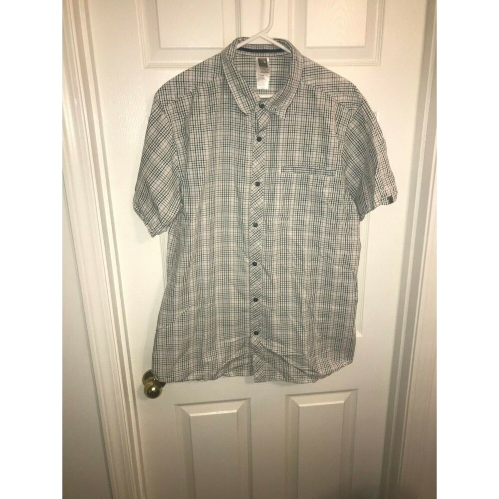 The North Face Men's Plaid Short Sleeve Button Down Shirt Size XL X-Large